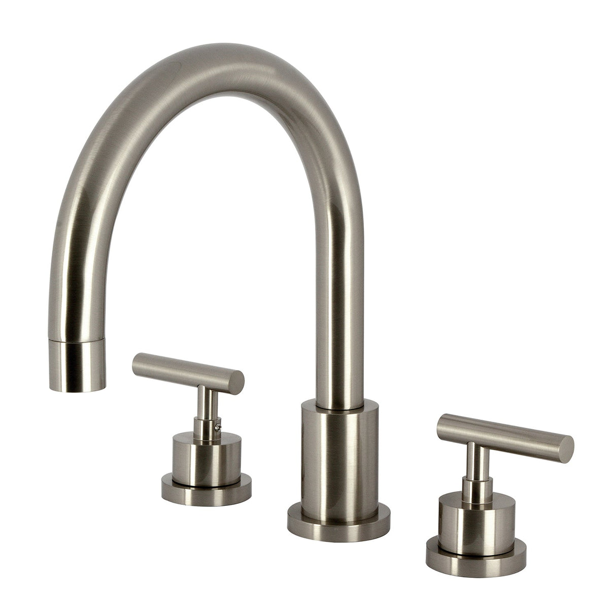 Manhattan KS8328CML Two-Handle 3-Hole Deck Mount Roman Tub Faucet, Brushed Nickel
