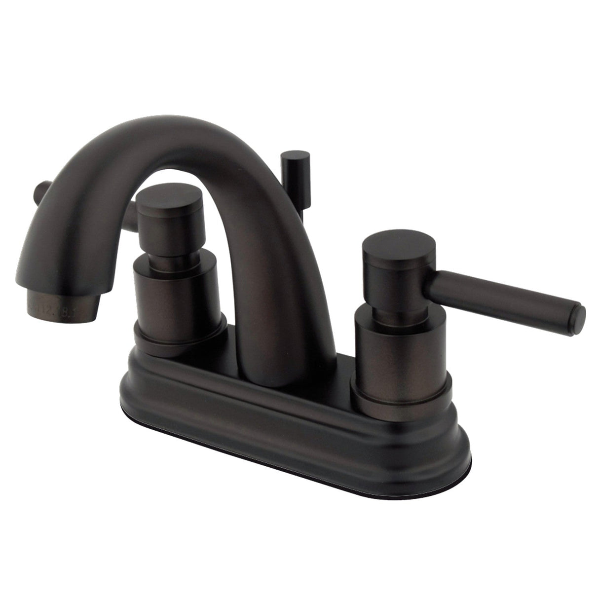 Concord KS8615DL Two-Handle 3-Hole Deck Mount 4" Centerset Bathroom Faucet with Brass Pop-Up, Oil Rubbed Bronze