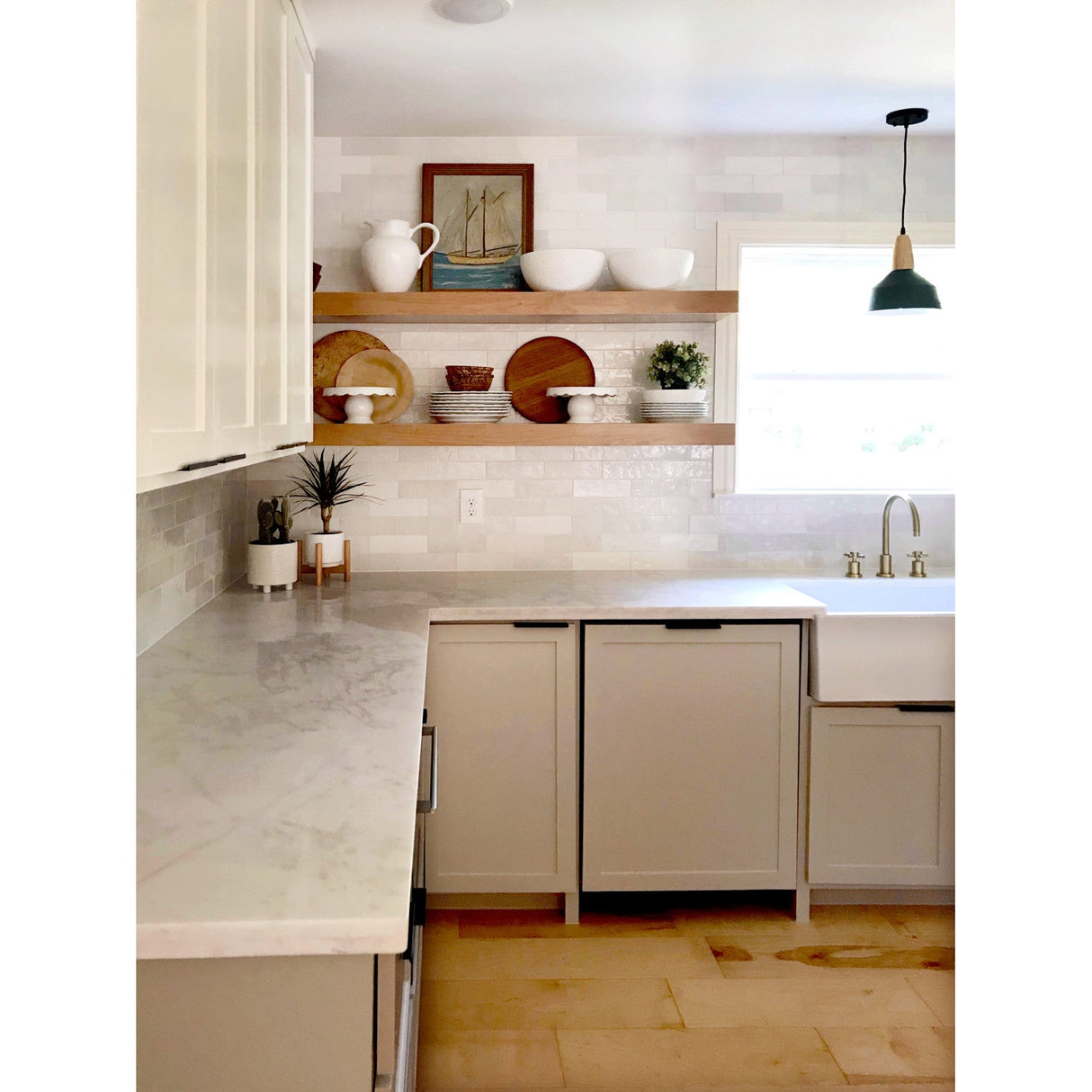 Concord KS8727DXBS Two-Handle 4-Hole Deck Mount Widespread Kitchen Faucet with Brass Sprayer, Brushed Brass