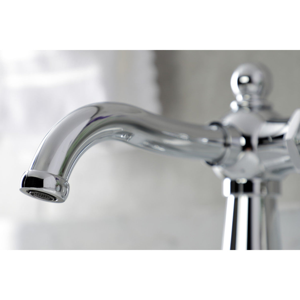 Nautical KSD154BXCP Single-Handle 1-Hole Deck Mount Bathroom Faucet with Push Pop-Up and Deck Plate, Polished Chrome