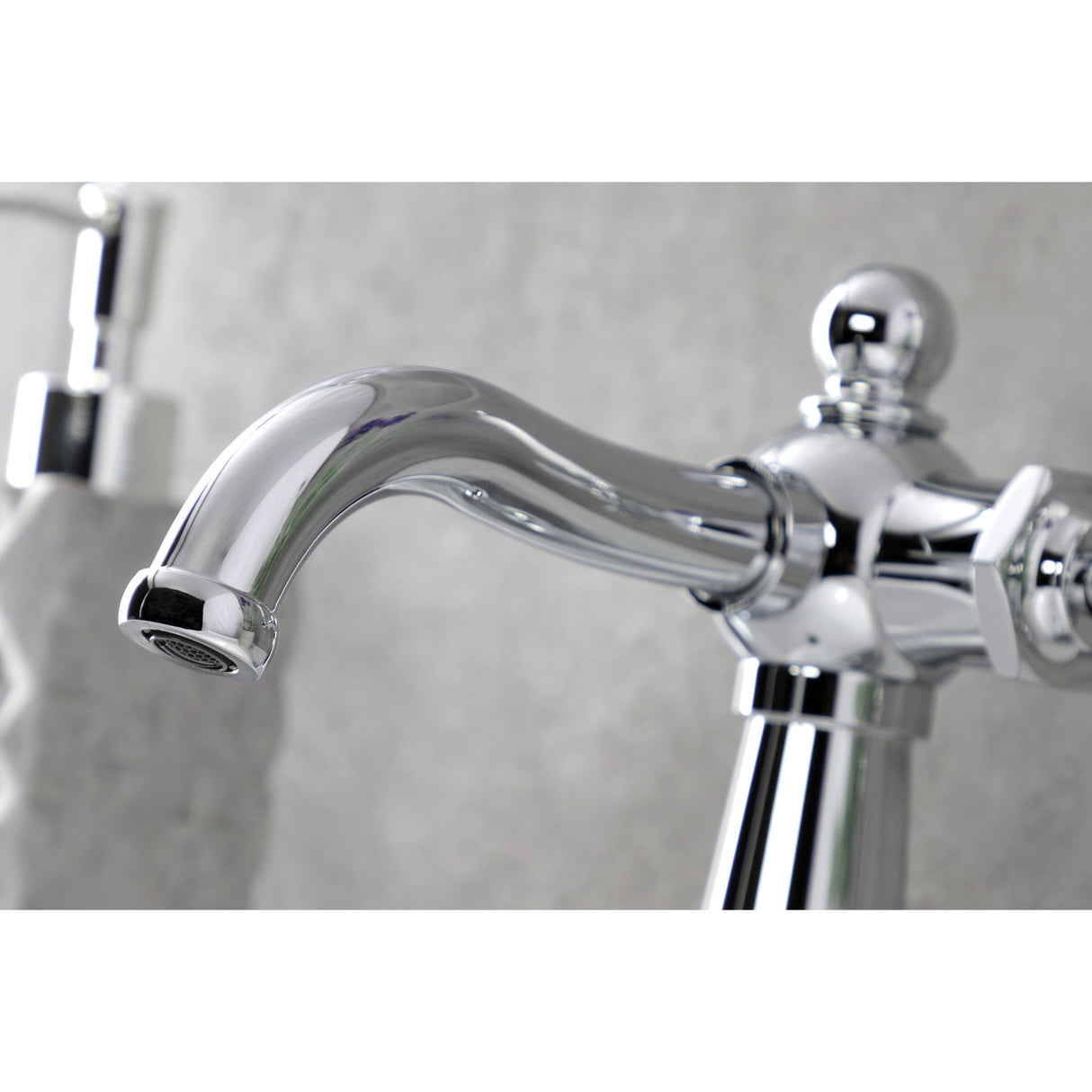 Nautical KSD154KLCP Single-Handle 1-Hole Deck Mount Bathroom Faucet with Push Pop-Up and Deck Plate, Polished Chrome