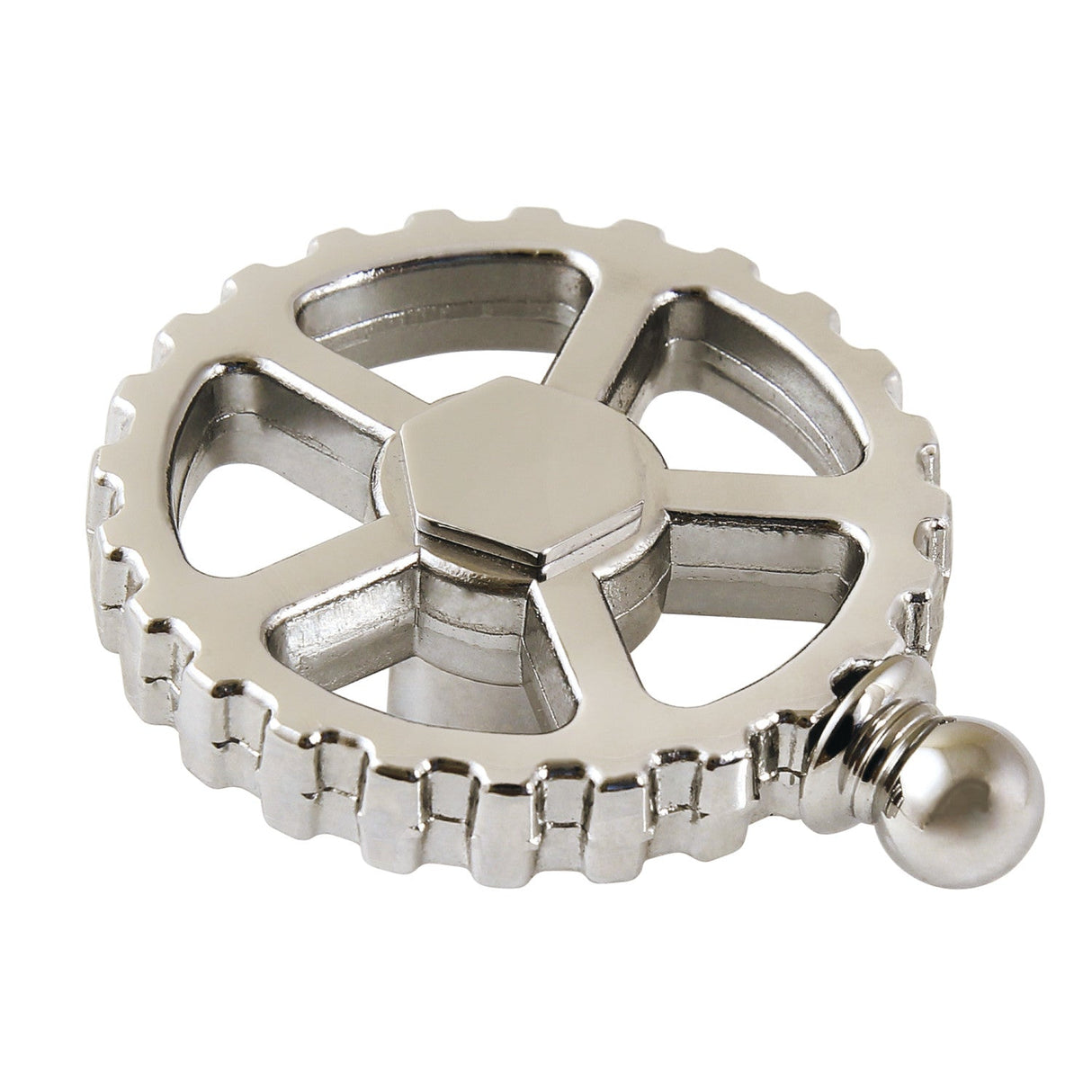Fuller KSDH2946CG Machine Gear Style Handle, Polished Nickel