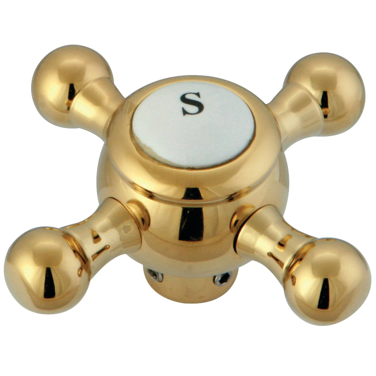 KSDH44625BX Metal Cross Diverter Handle, Polished Brass