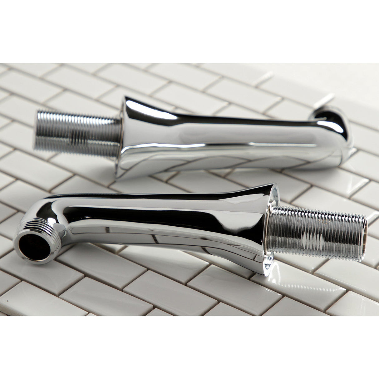 KSEL268C Brass Deck Mount Tub Faucet Riser (KS268C), Polished Chrome