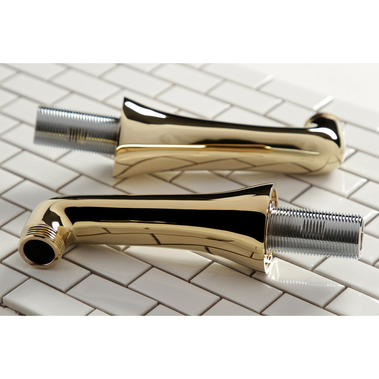 KSEL268PB Brass Deck Mount Tub Faucet Riser (KS268PB), Polished Brass