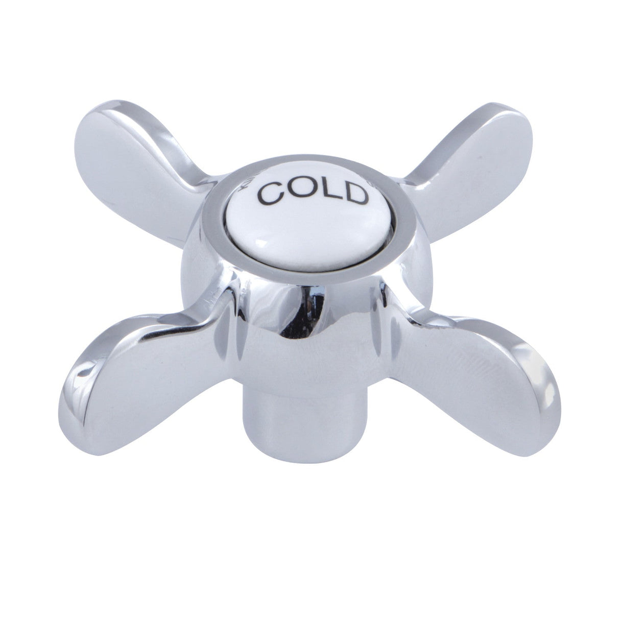 Essex KSH113C Cold Metal Cross Handle, Polished Chrome