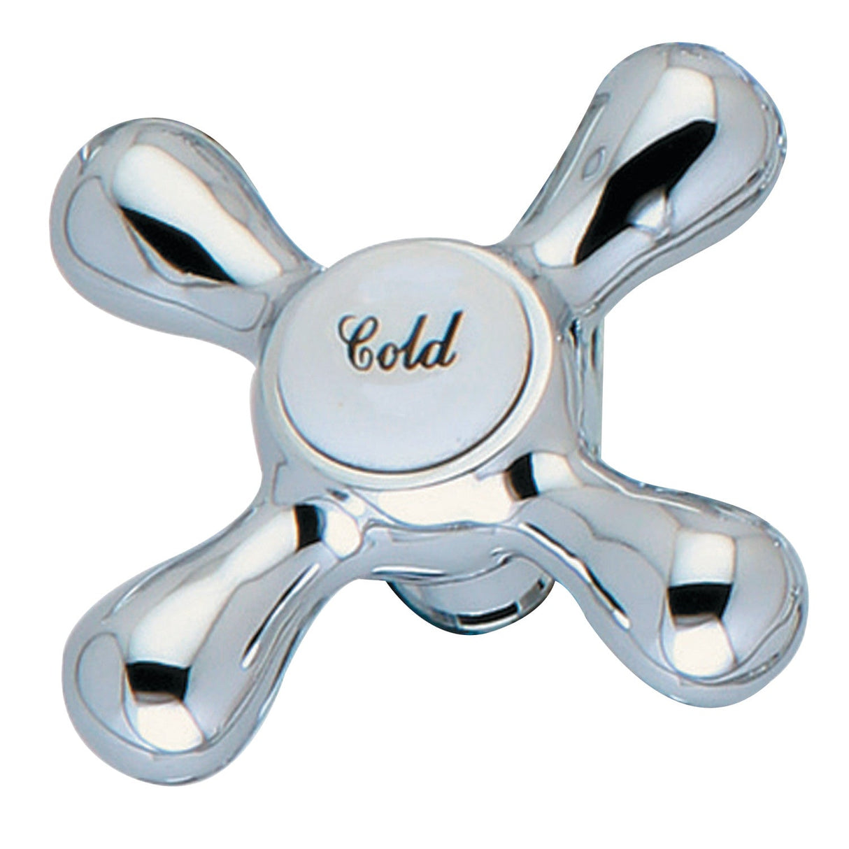 KSH266C Cold Metal Cross Handle, Polished Chrome
