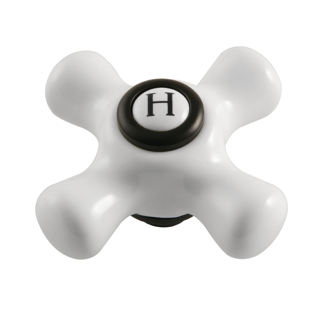 Kingston KSH266PXMBH Hot Porcelain Cross Handle, Matte Black