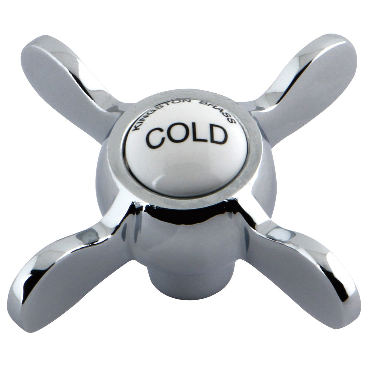 KSH285C Cold Metal Cross Handle, Polished Chrome