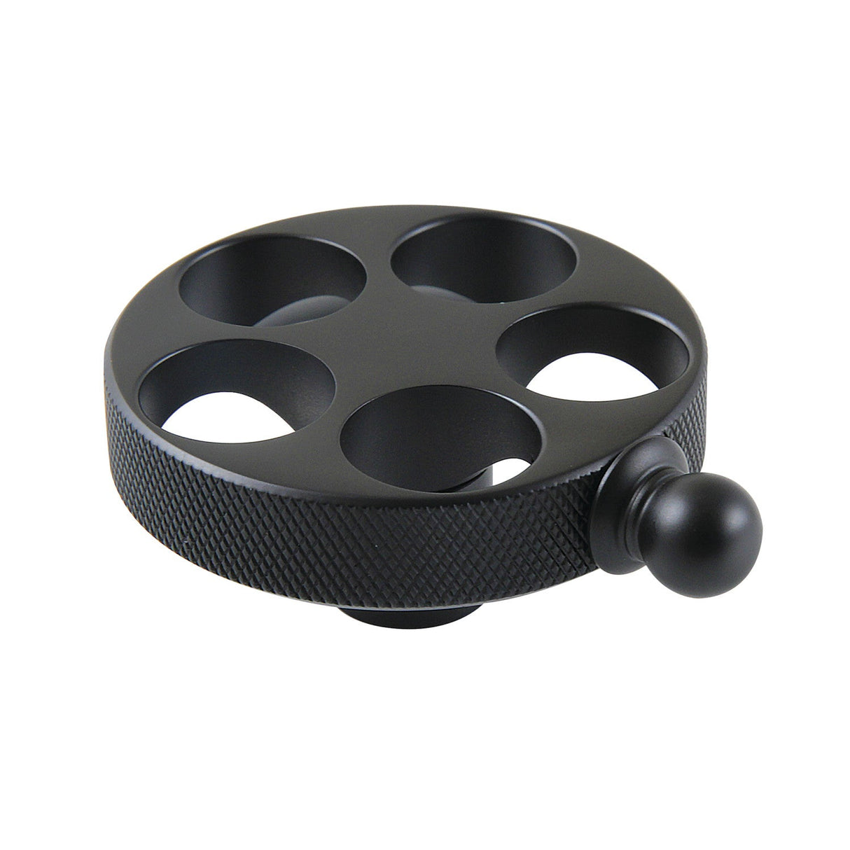 Wendell KSH2960RKZ Knurled Wheel Handle, Matte Black