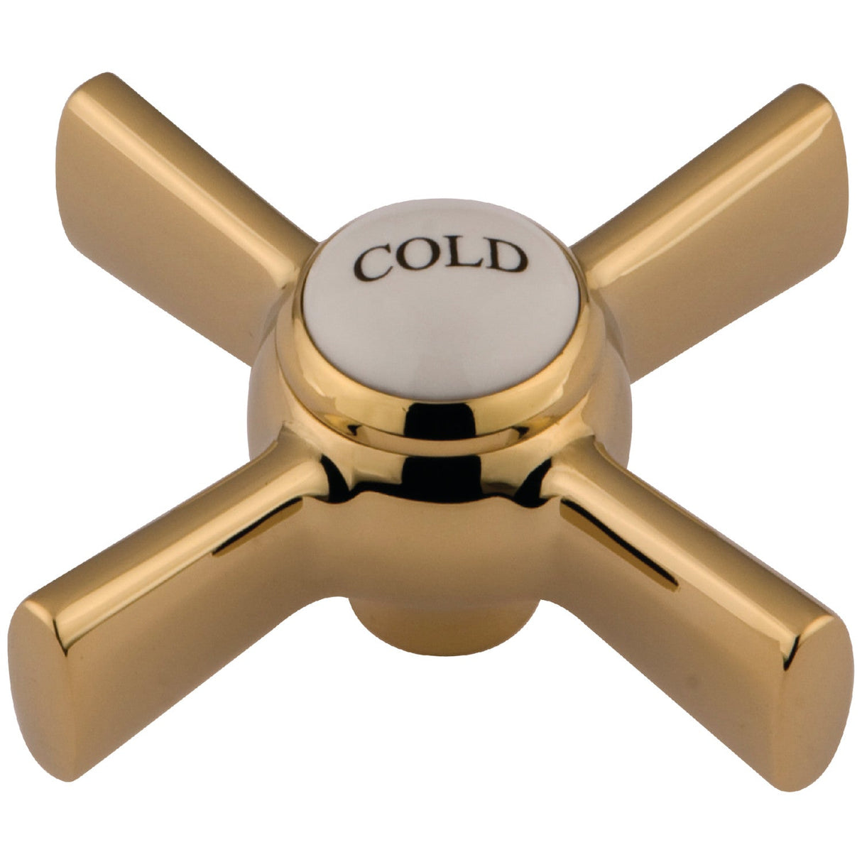 KSH2962ZXC Cold Metal Cross Handle, Polished Brass