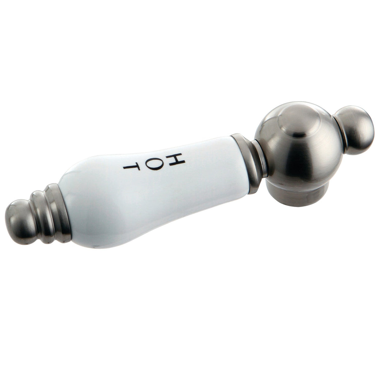 KSH3608PLH Hot Porcelain Lever Handle, Brushed Nickel