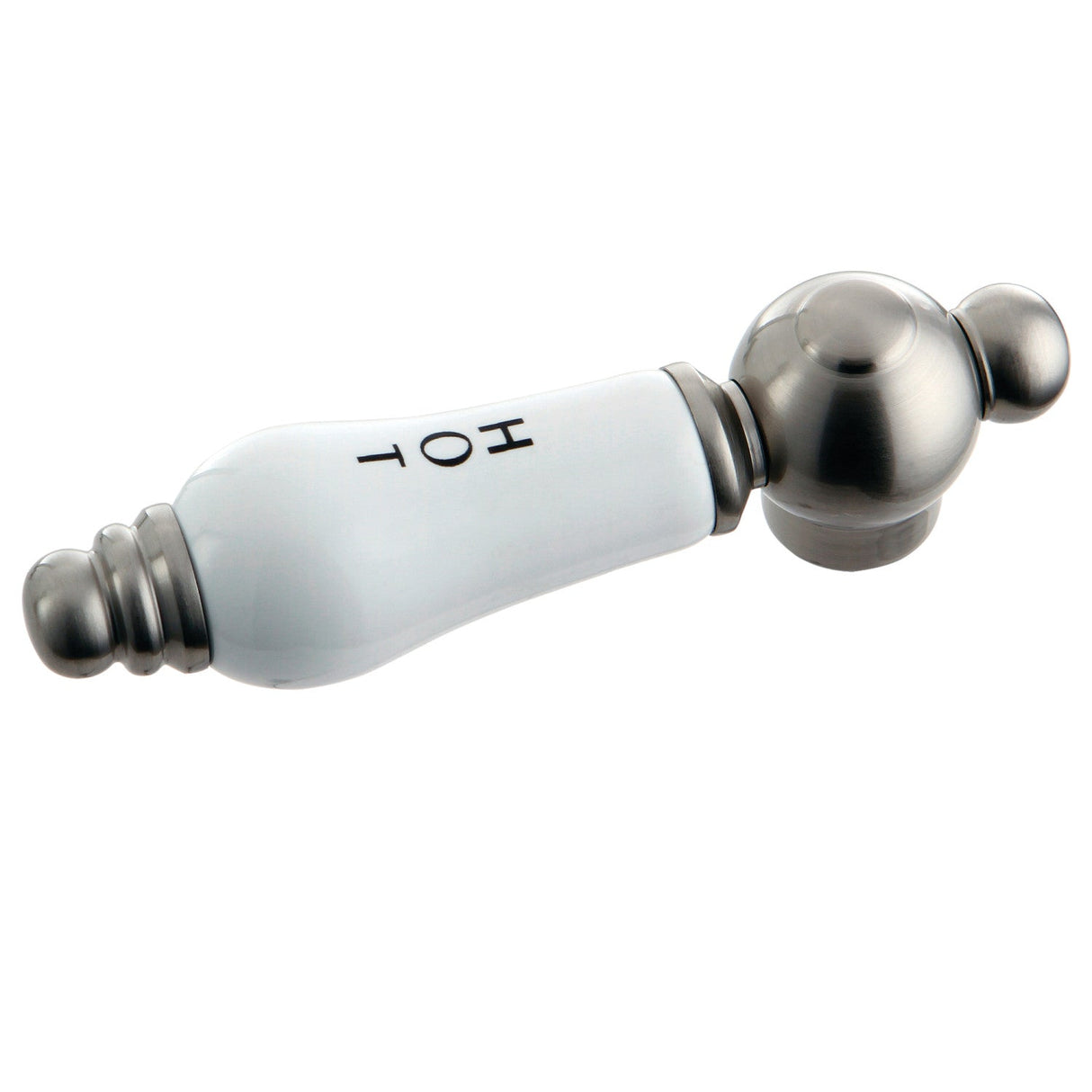 KSH3958PLH Hot Porcelain Lever Handle, Brushed Nickel