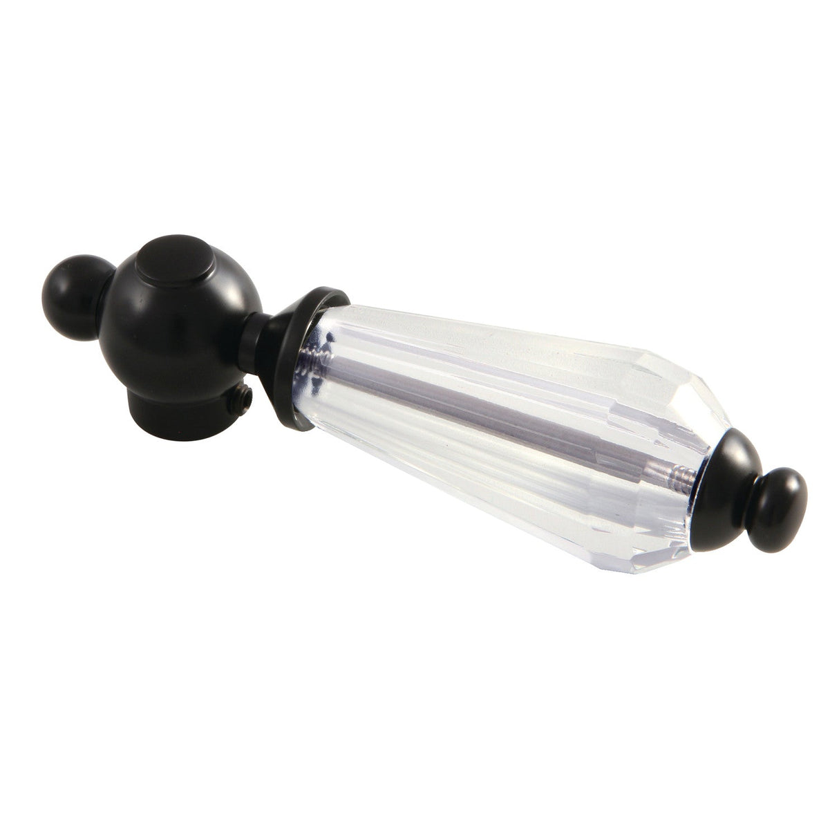 Wilshire KSH3960WLL Crystal Lever Handle, Matte Black