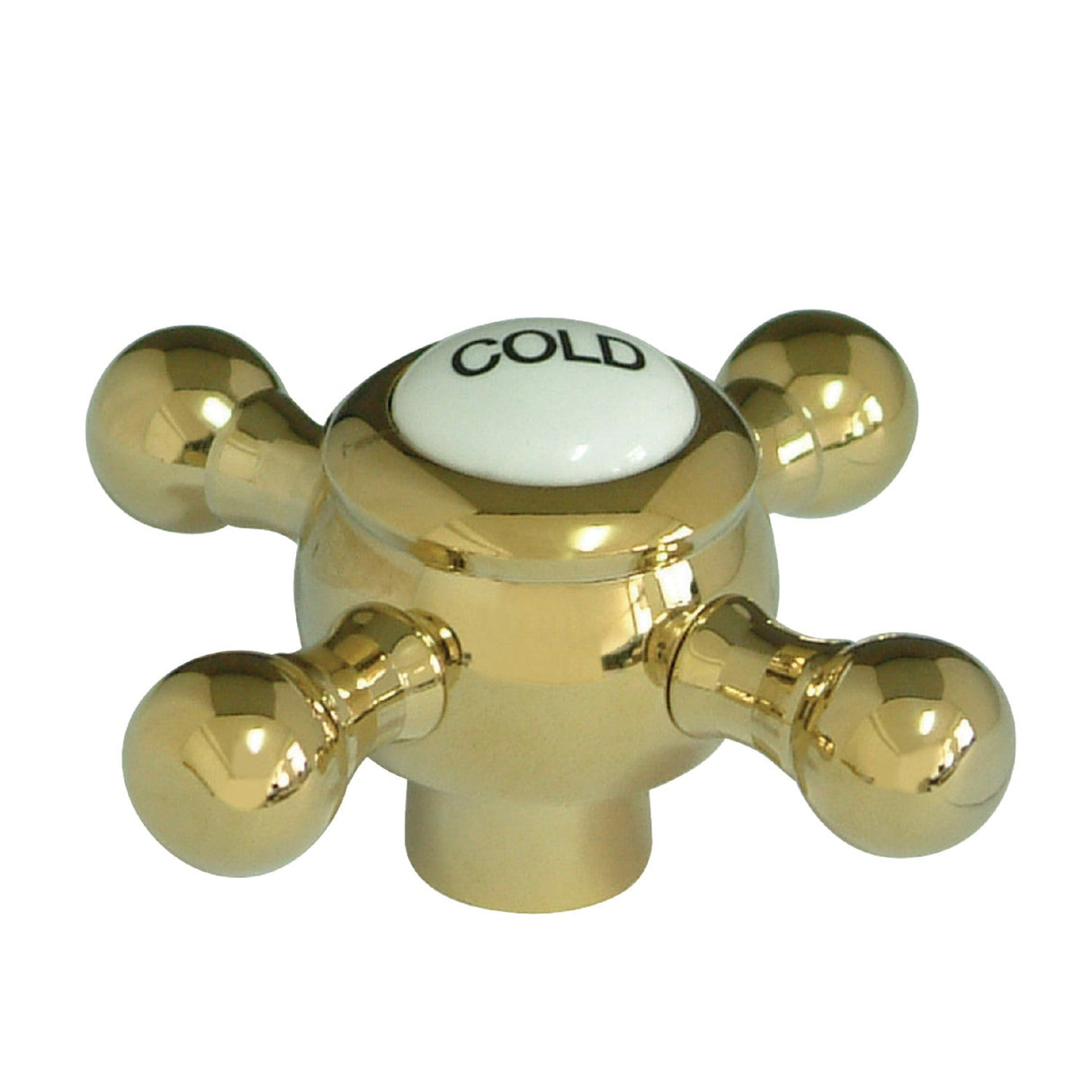 KSH4462BXC Cold Metal Cross Handle, Polished Brass