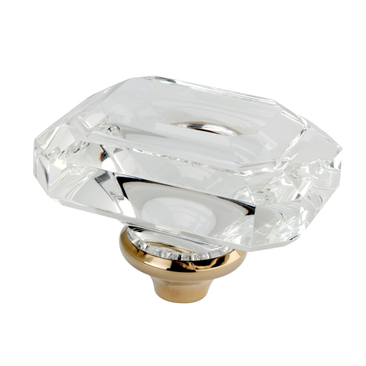 KSH4462WQL Acrylic Knob Handle, Polished Brass