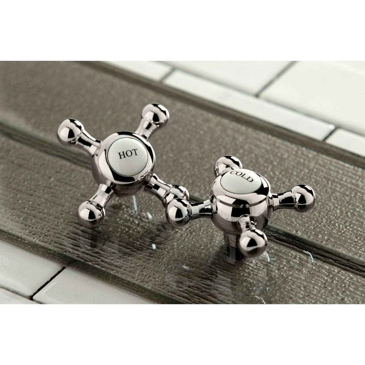 KSH4466BXC Cold Metal Cross Handle, Polished Nickel