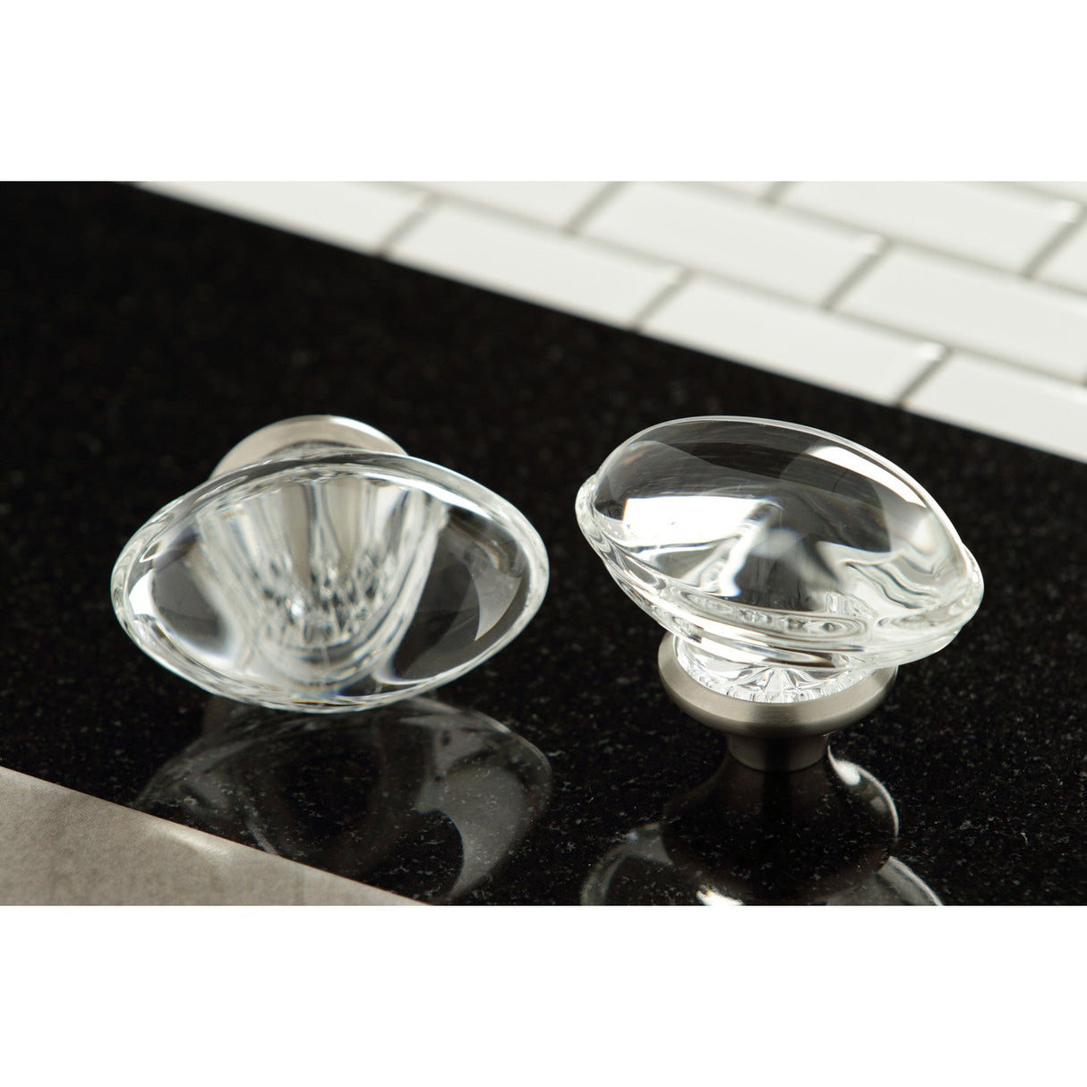 KSH4468WVL Acrylic Knob Handle, Brushed Nickel