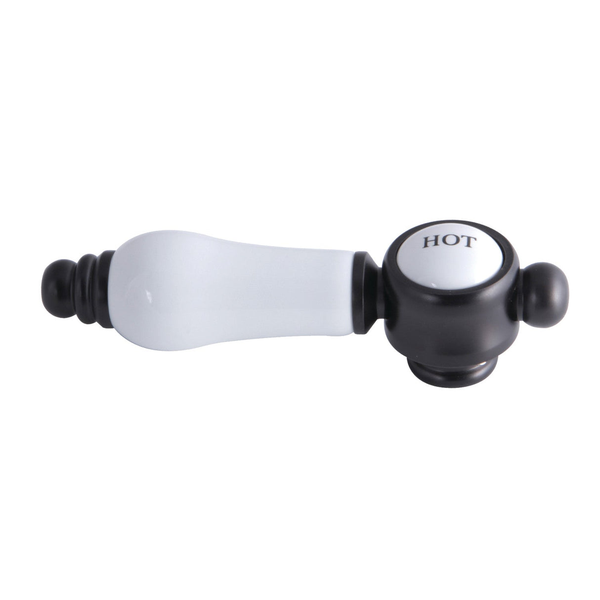 Bel-Air KSH7610BPLH Hot Porcelain Lever Handle, Matte Black