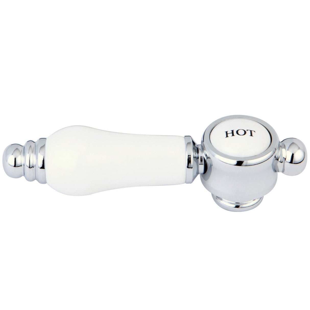 KSH7611BPLH Hot Porcelain Lever Handle, Polished Chrome