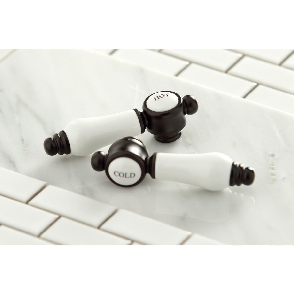 KSH7615BPLC Cold Porcelain Lever Handle, Oil Rubbed Bronze