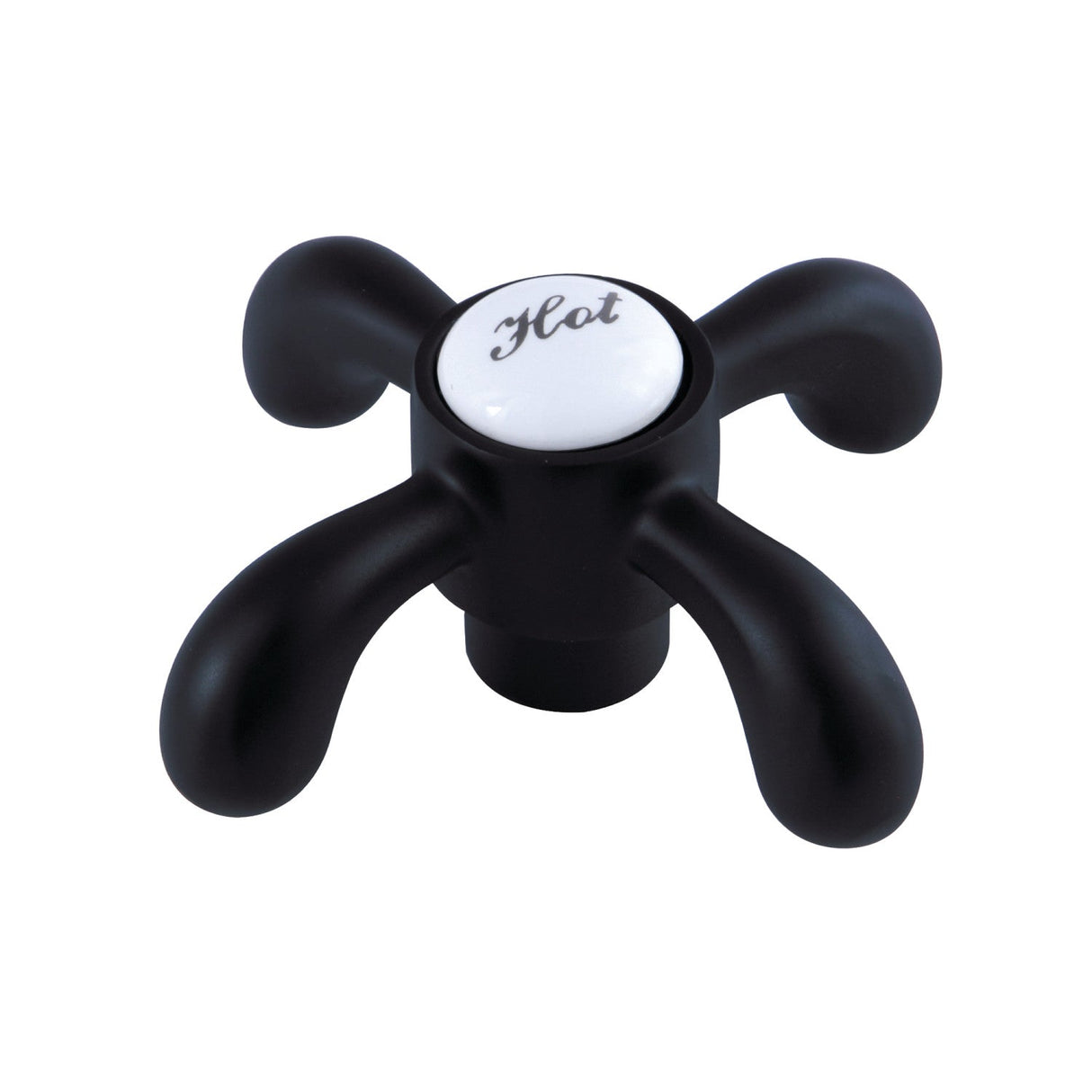 French Country KSH7980TXH Hot Metal Cross Handle, Matte Black