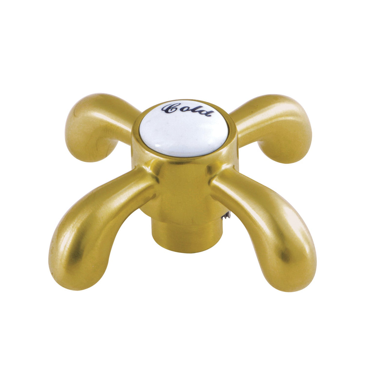 KSH7987TXC Cold Metal Cross Handle, Brushed Brass