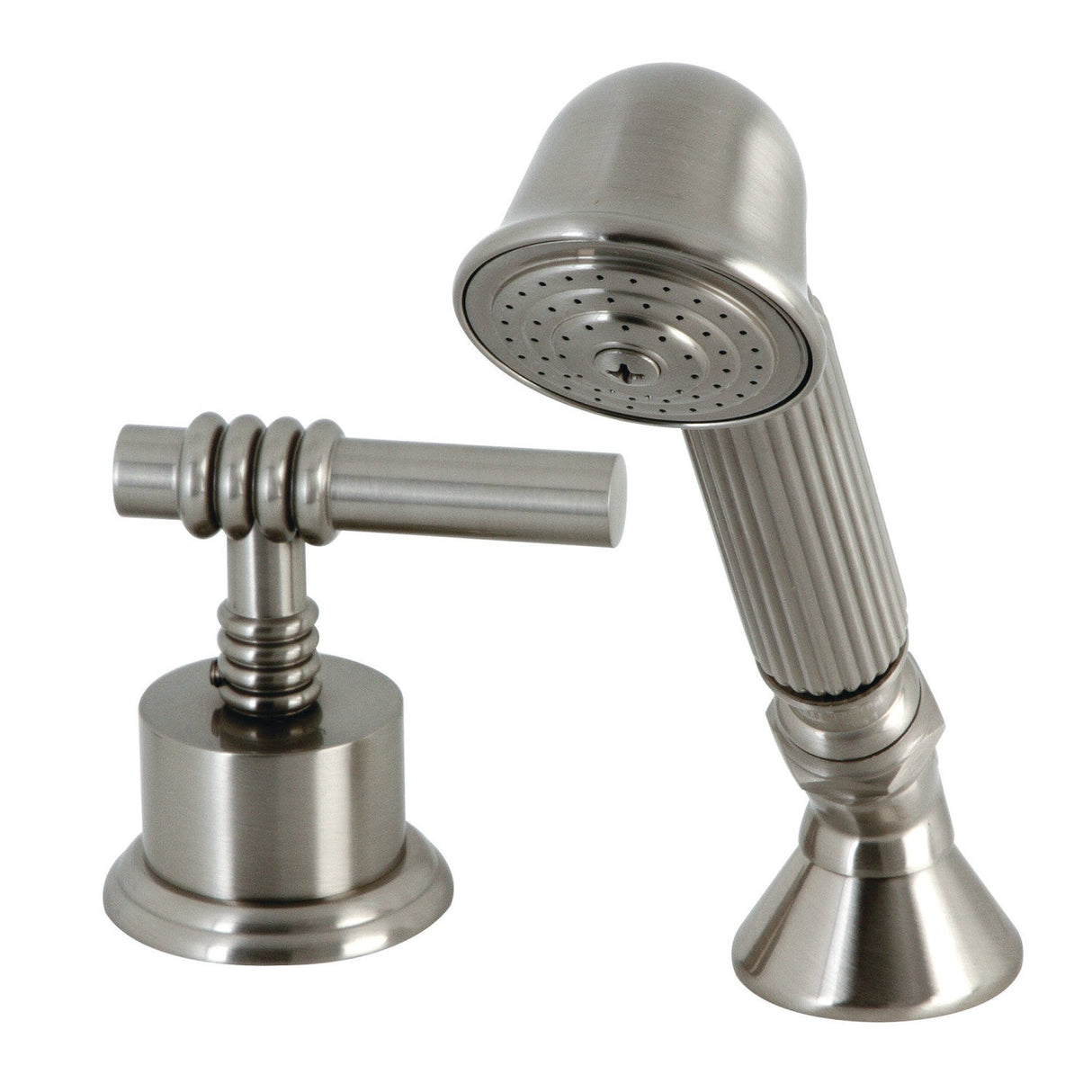 KSK2368MLTR Deck Mount Hand Shower with Diverter for Roman Tub Faucet, Brushed Nickel