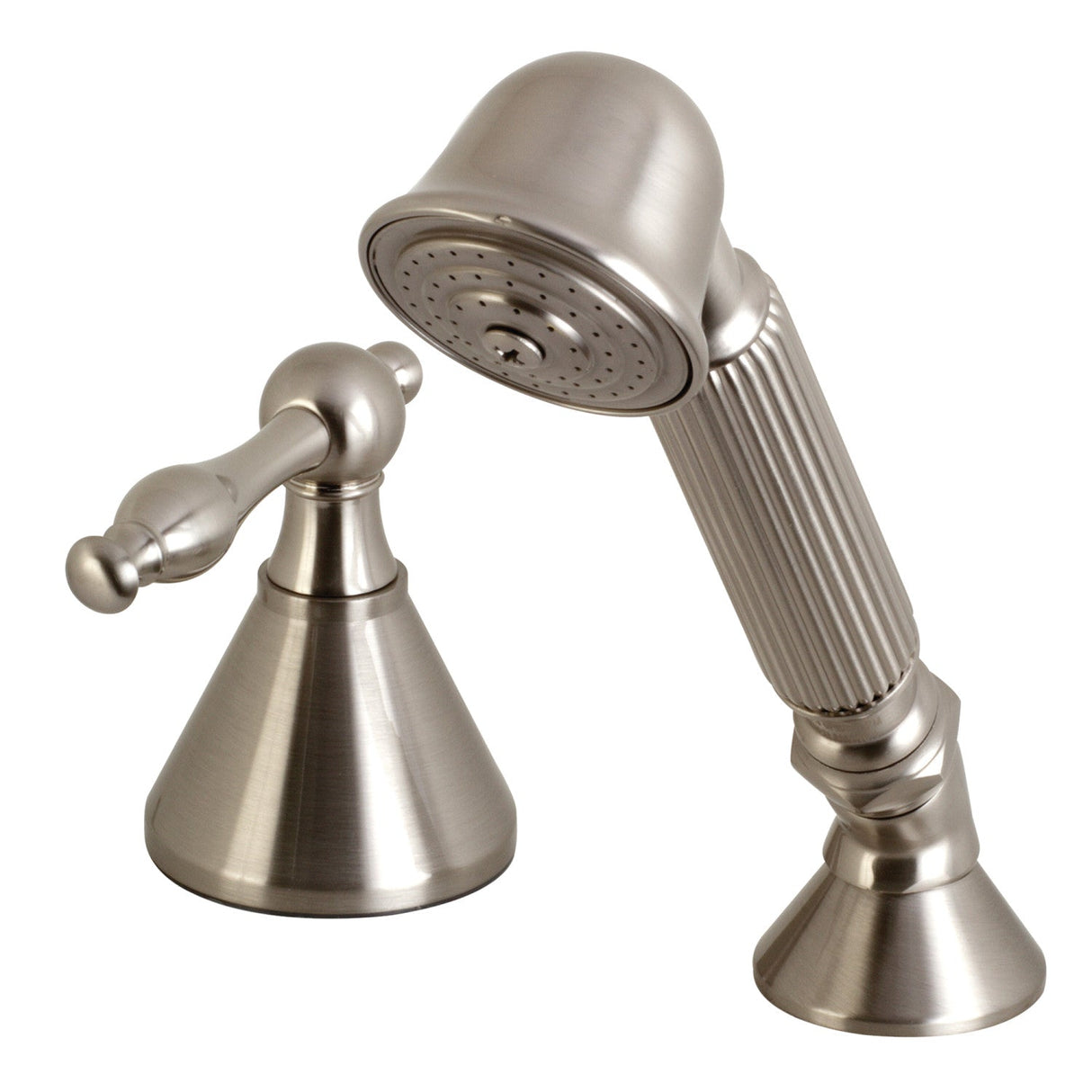 KSK2368NLTR Deck Mount Hand Shower with Diverter for Roman Tub Faucet, Brushed Nickel