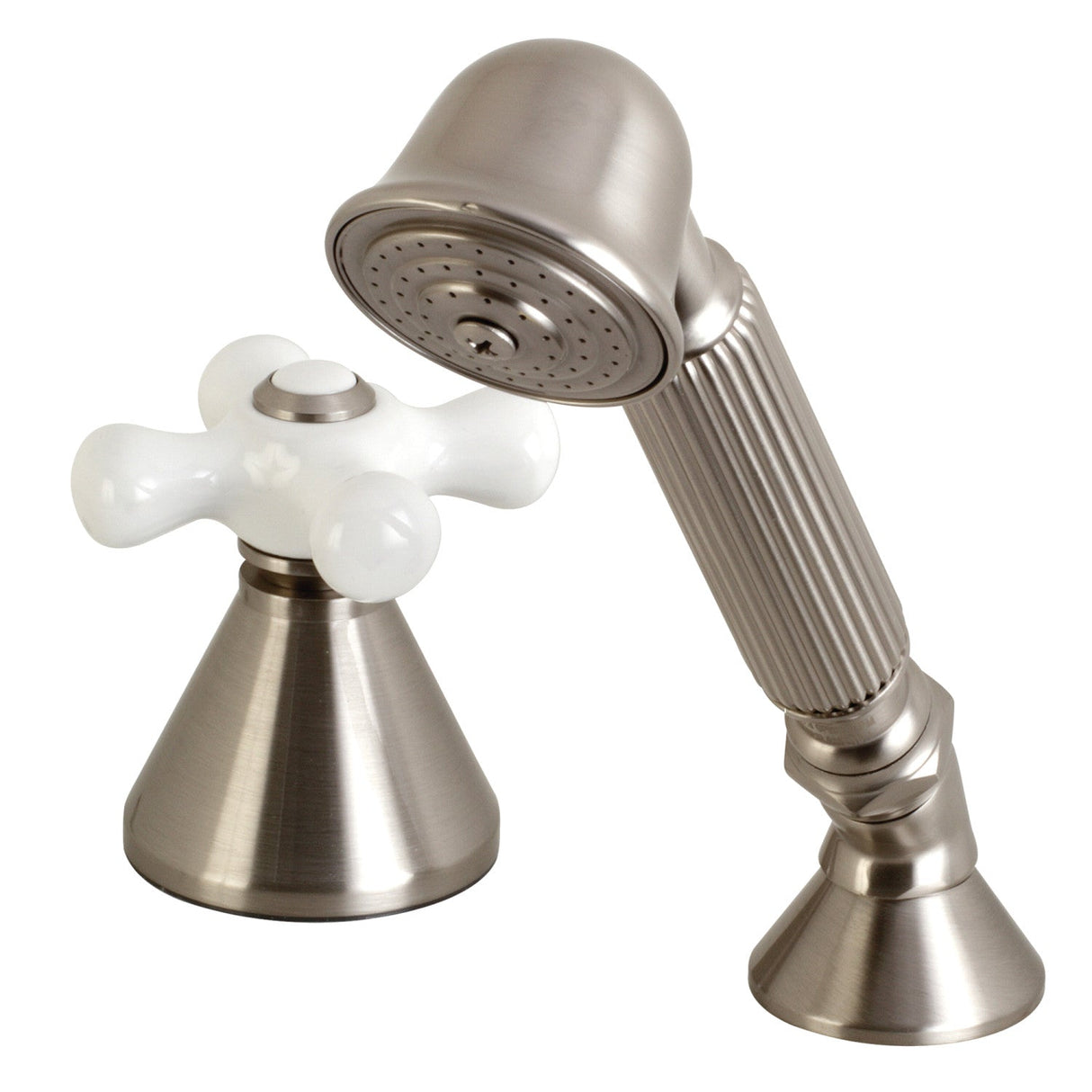 KSK2368PXTR Deck Mount Hand Shower with Diverter for Roman Tub Faucet, Brushed Nickel