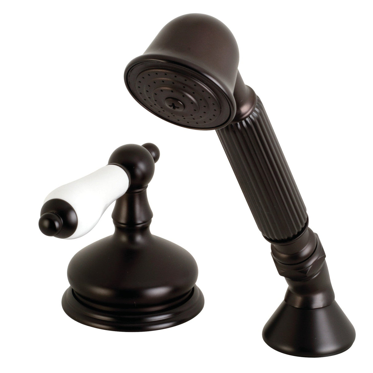 KSK3335PLTR Deck Mount Hand Shower with Diverter for Roman Tub Faucet, Oil Rubbed Bronze