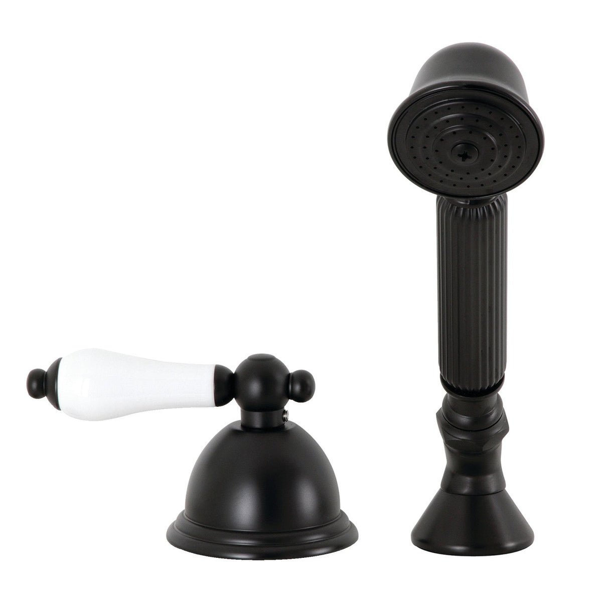 Vintage KSK3350PLTR Deck Mount Hand Shower with Diverter for Roman Tub Faucet, Matte Black