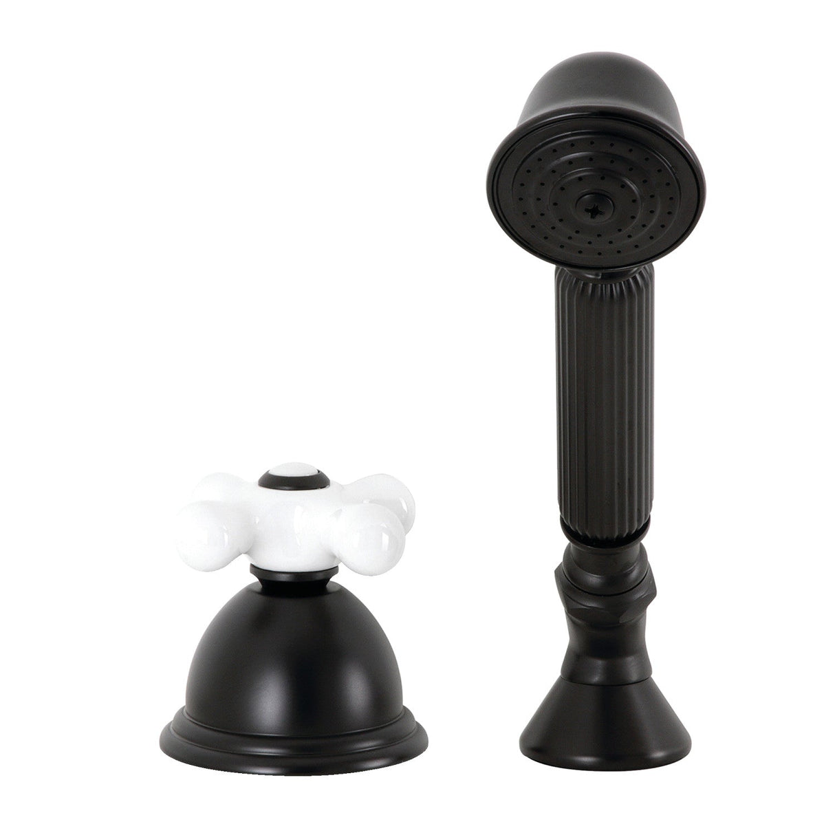 Vintage KSK3350PXTR Deck Mount Hand Shower with Diverter for Roman Tub Faucet, Matte Black