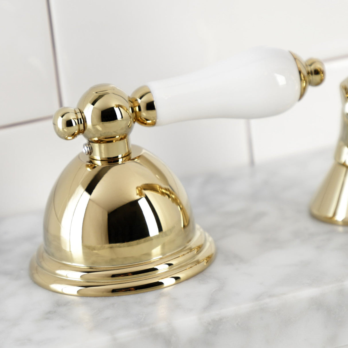 Vintage KSK3352PLTR Deck Mount Hand Shower with Diverter for Roman Tub Faucet, Polished Brass