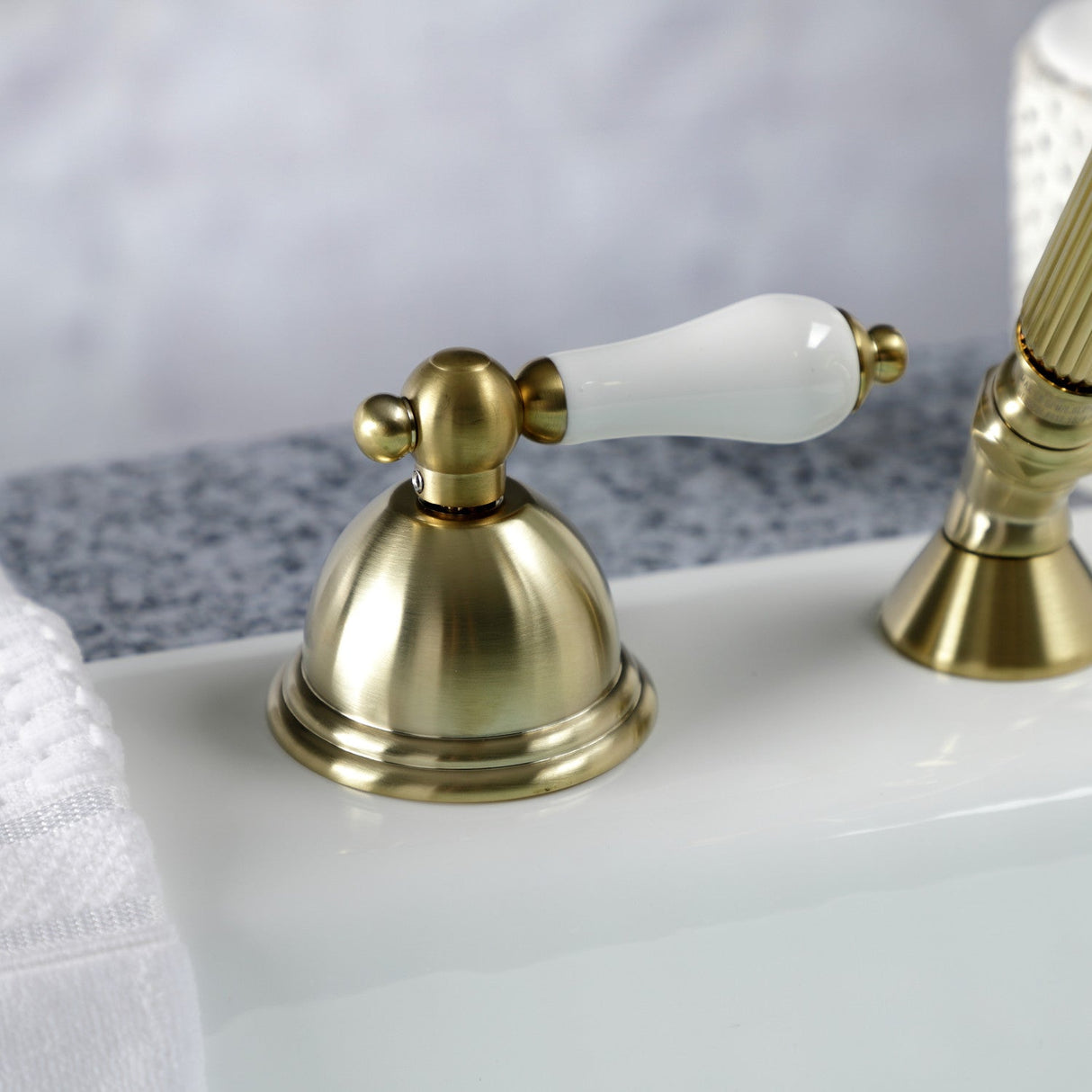 Vintage KSK3357PLTR Deck Mount Hand Shower with Diverter for Roman Tub Faucet, Brushed Brass