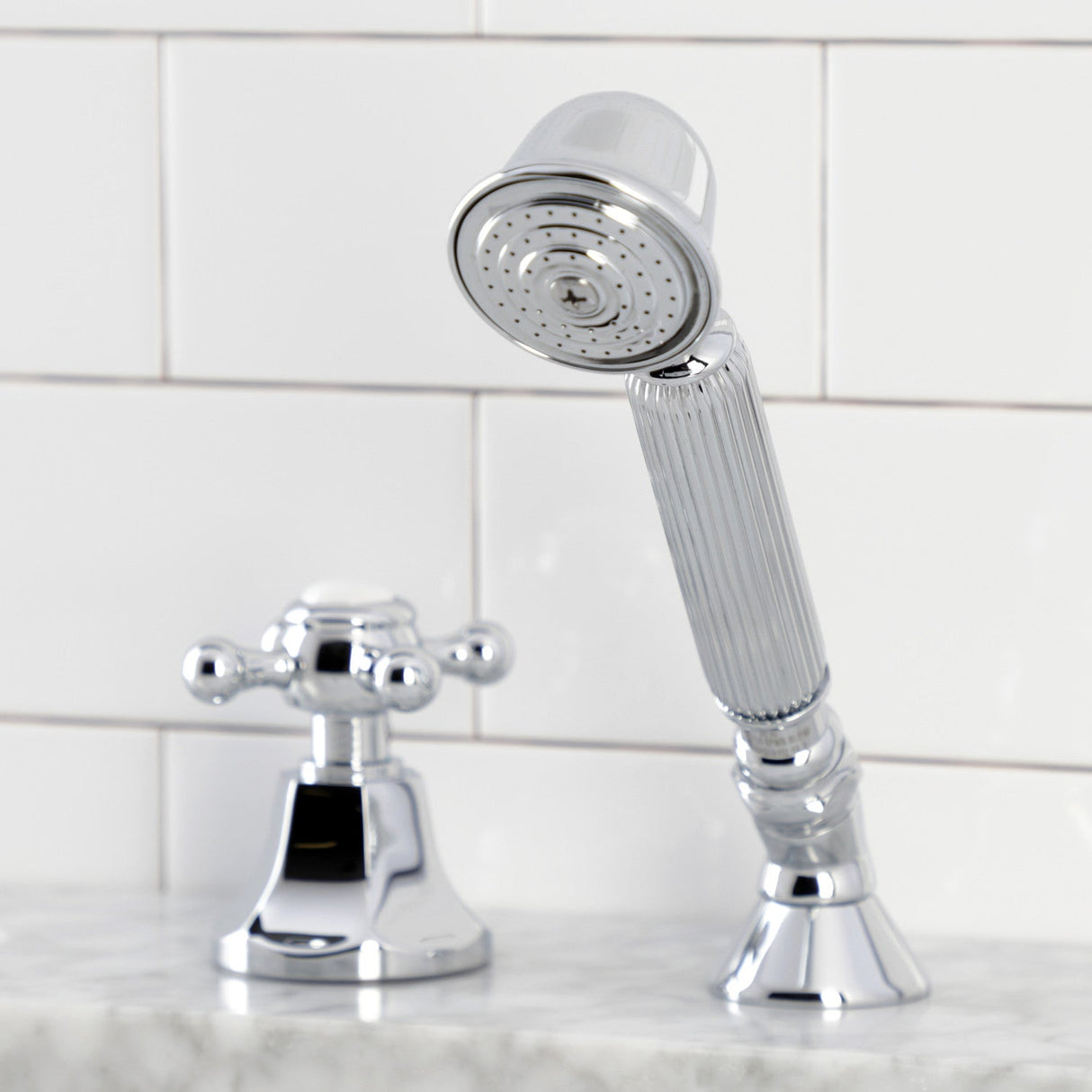 KSK4301BXTR Deck Mount Hand Shower with Diverter for Roman Tub Faucet, Polished Chrome