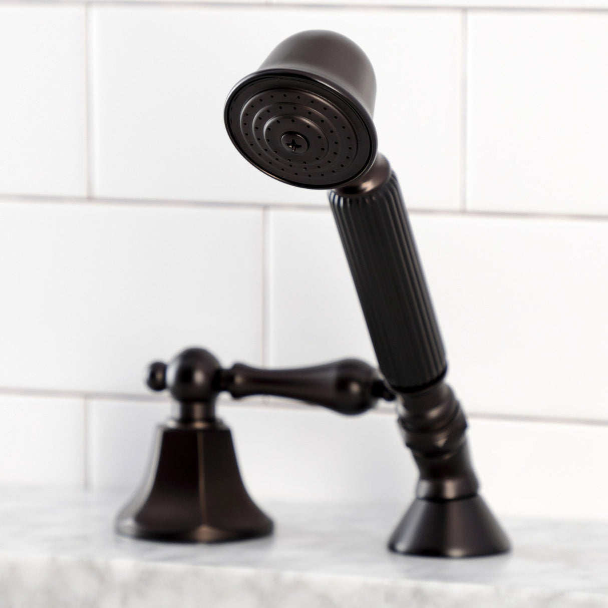 KSK4305ALTR Deck Mount Hand Shower with Diverter for Roman Tub Faucet, Oil Rubbed Bronze