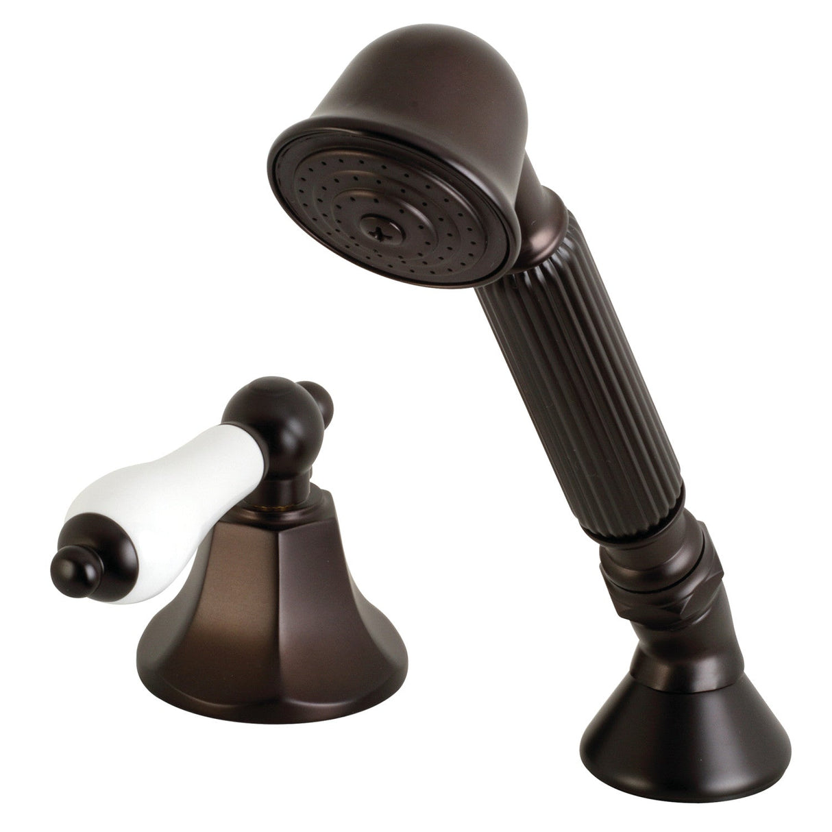 KSK4305PLTR Deck Mount Hand Shower with Diverter for Roman Tub Faucet, Oil Rubbed Bronze