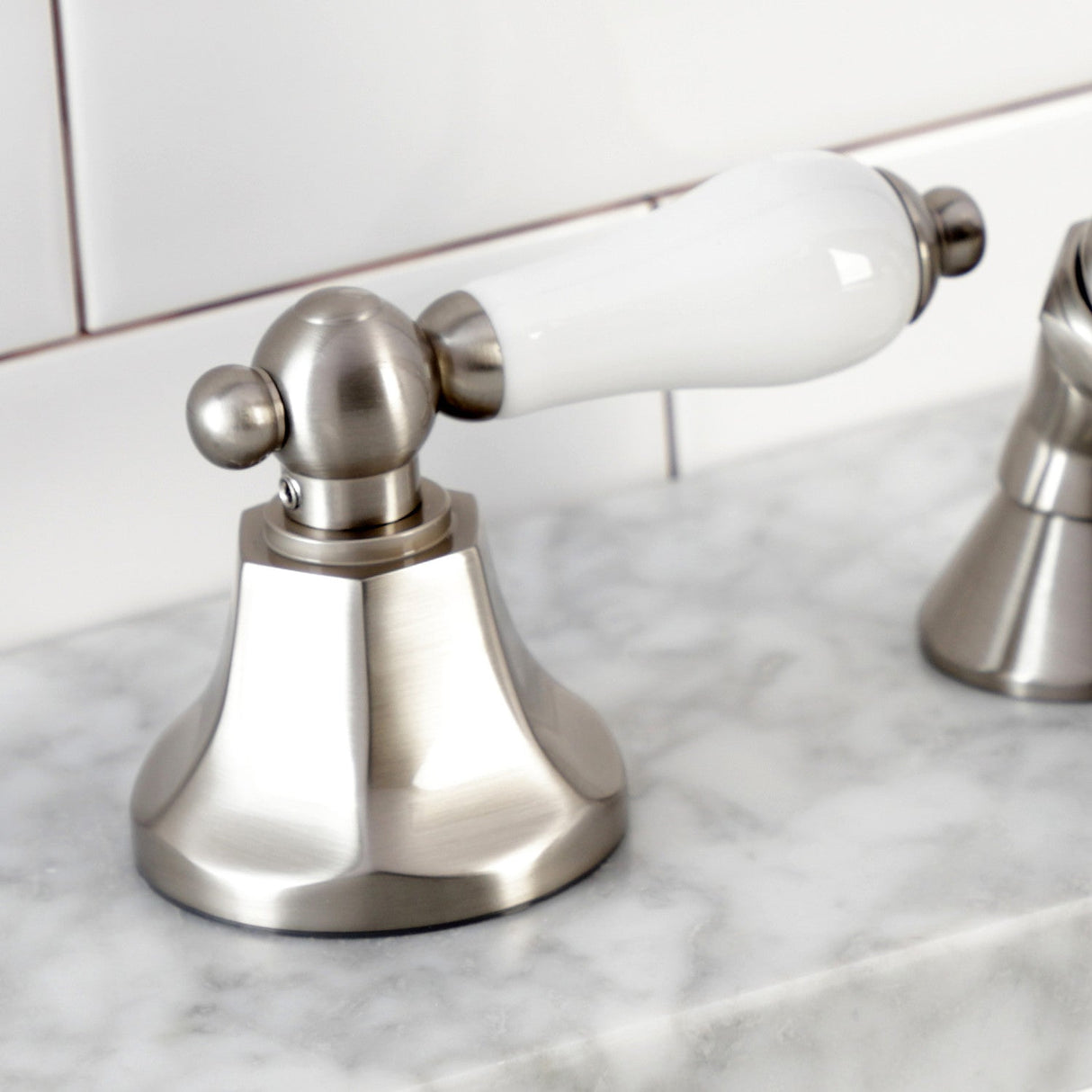 KSK4308PLTR Deck Mount Hand Shower with Diverter for Roman Tub Faucet, Brushed Nickel