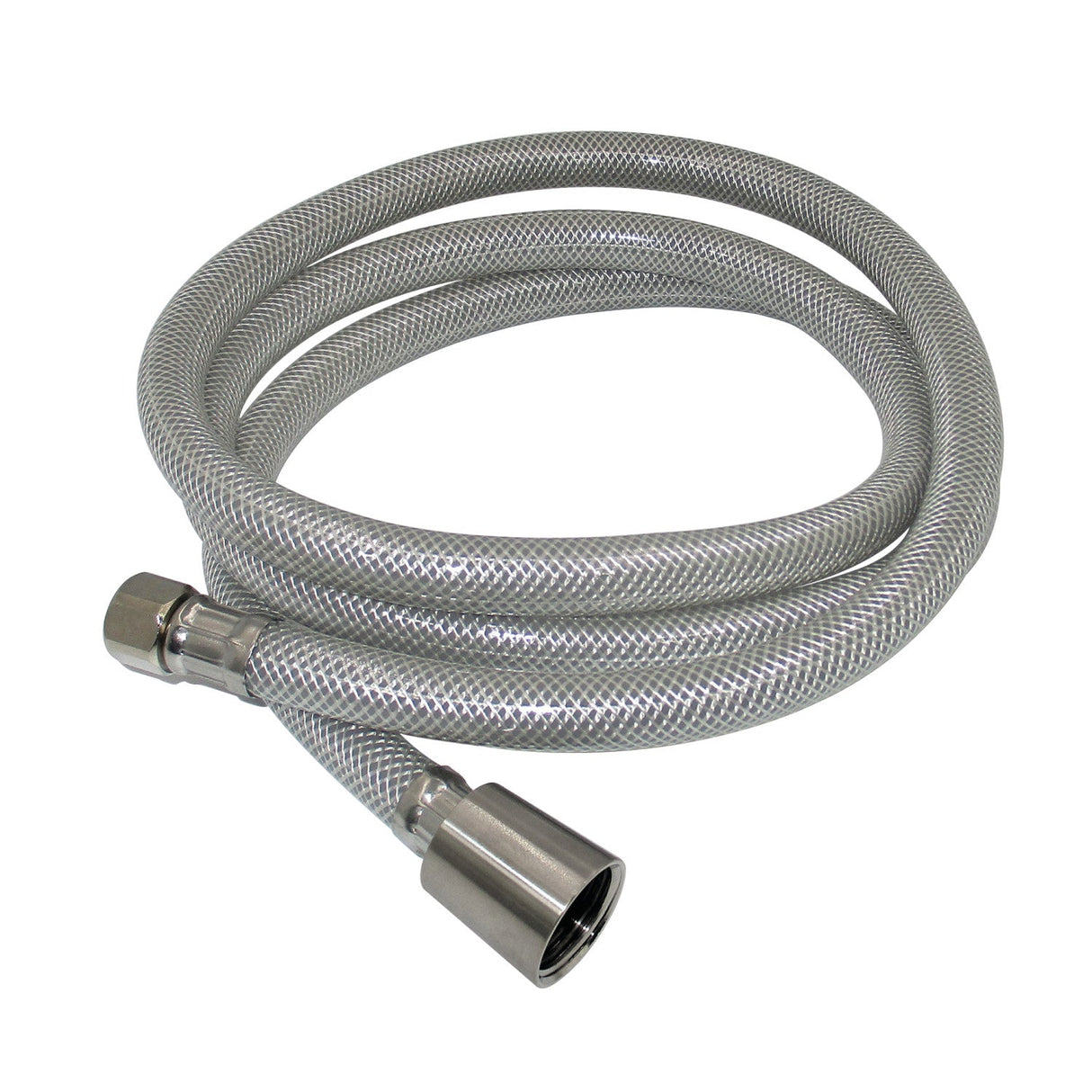 Nyloom KSSLSPR8K 60-Inch Black Nylon Kitchen Spray Hose, Silver Gray/Brushed Nickel