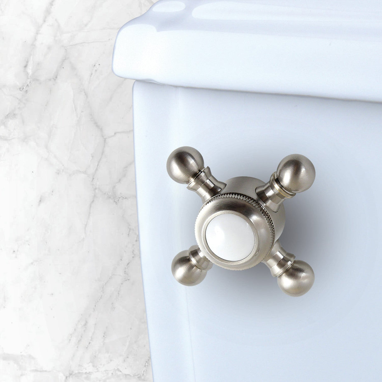 Buckingham KTBX8 Front Mount Toilet Tank Lever, Brushed Nickel