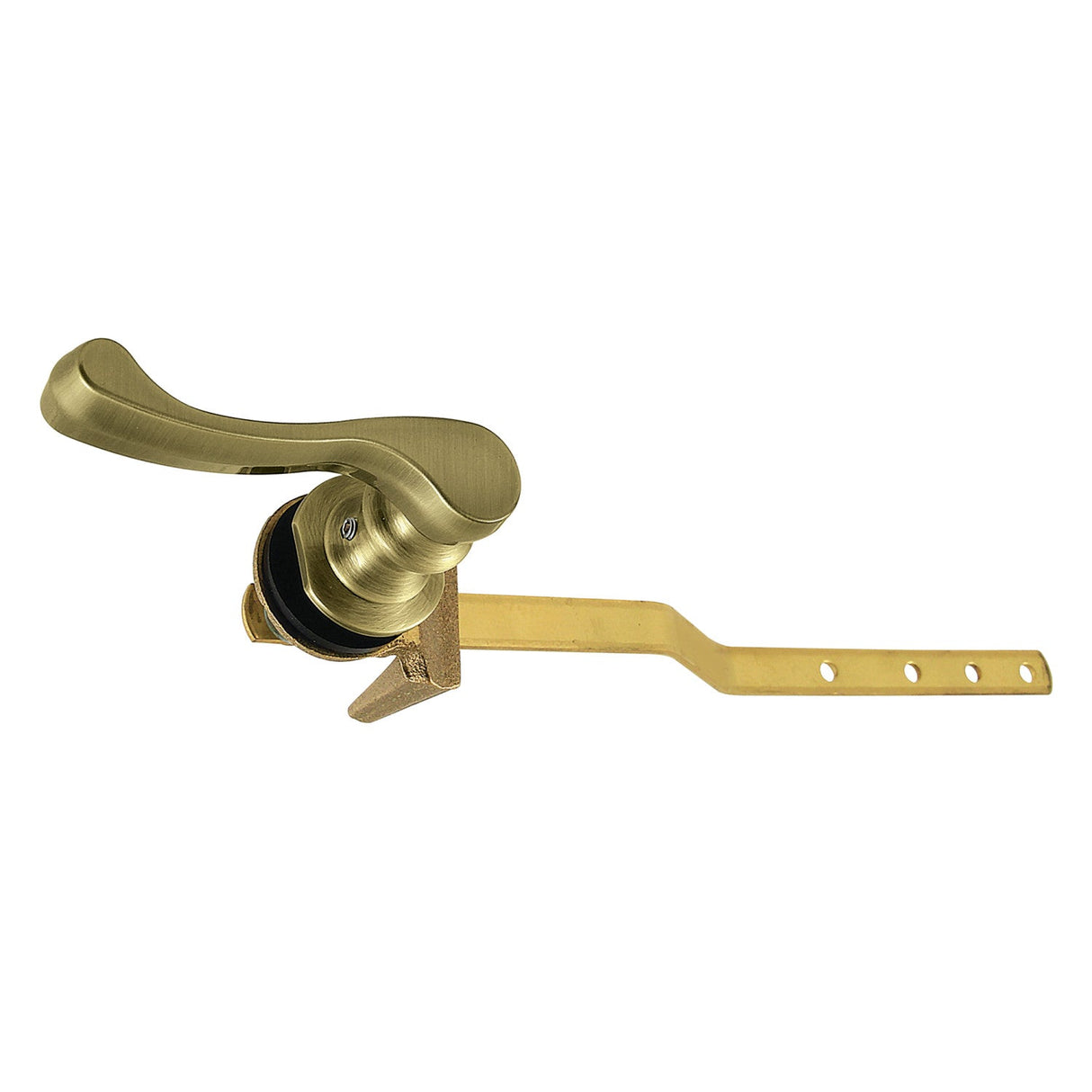 French KTFL3 Front Mount Toilet Tank Lever, Antique Brass