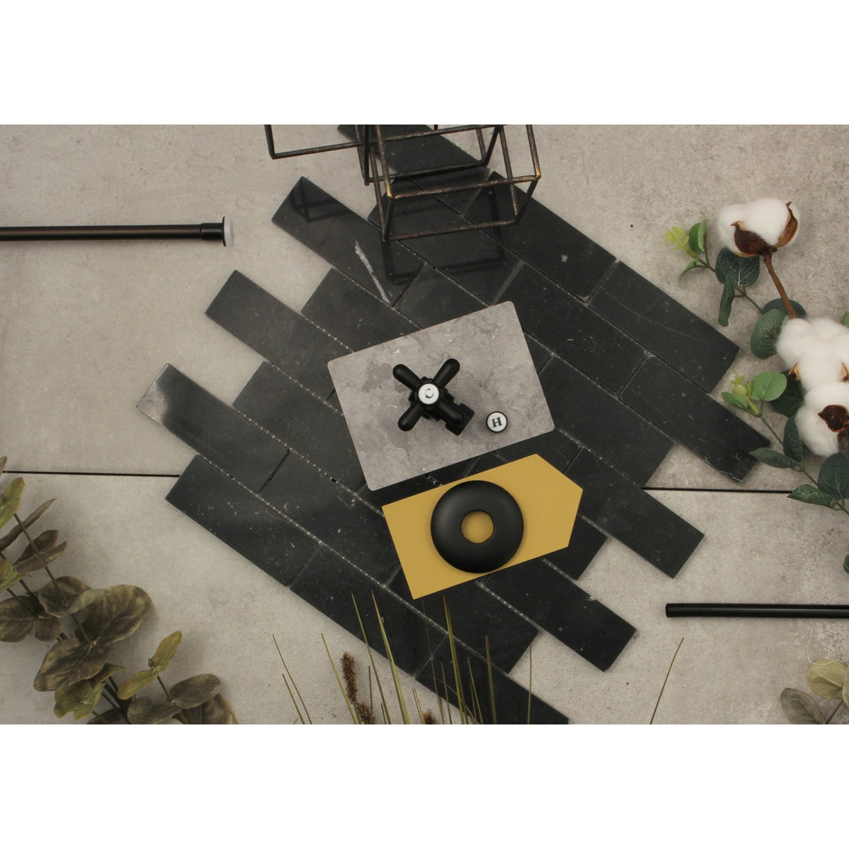 Trimscape KTK100MBP Toilet Supply Kit, 1/2-Inch IPS Inlet x 3/8-Inch Comp Outlet, Matte Black