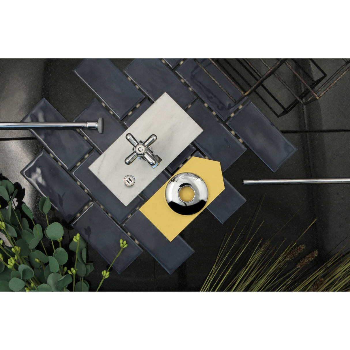 Trimscape KTK101P Toilet Supply Kit, 1/2-Inch IPS Inlet x 3/8-Inch Comp Outlet, Polished Chrome