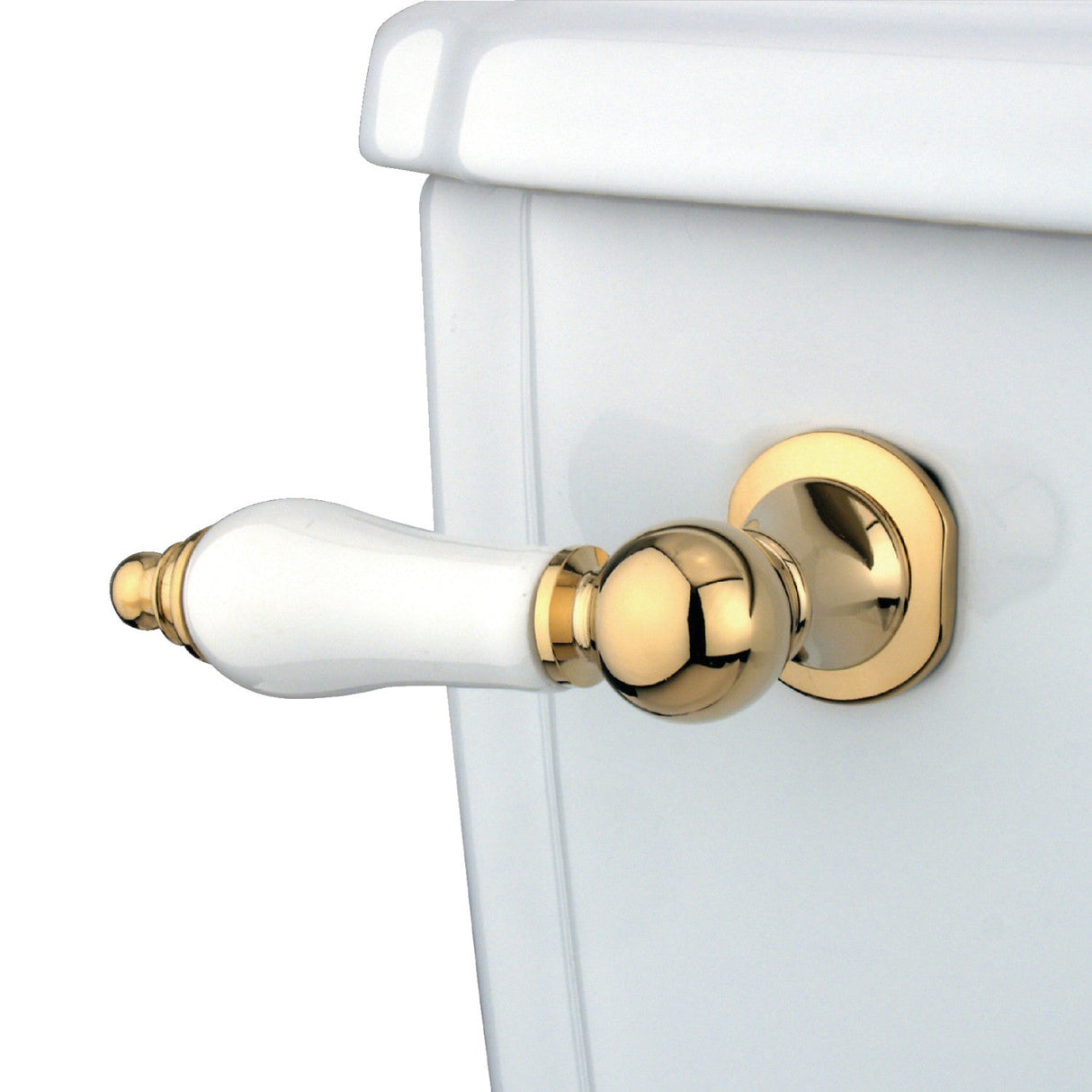 Victorian KTPL2 Front Mount Toilet Tank Lever, Polished Brass