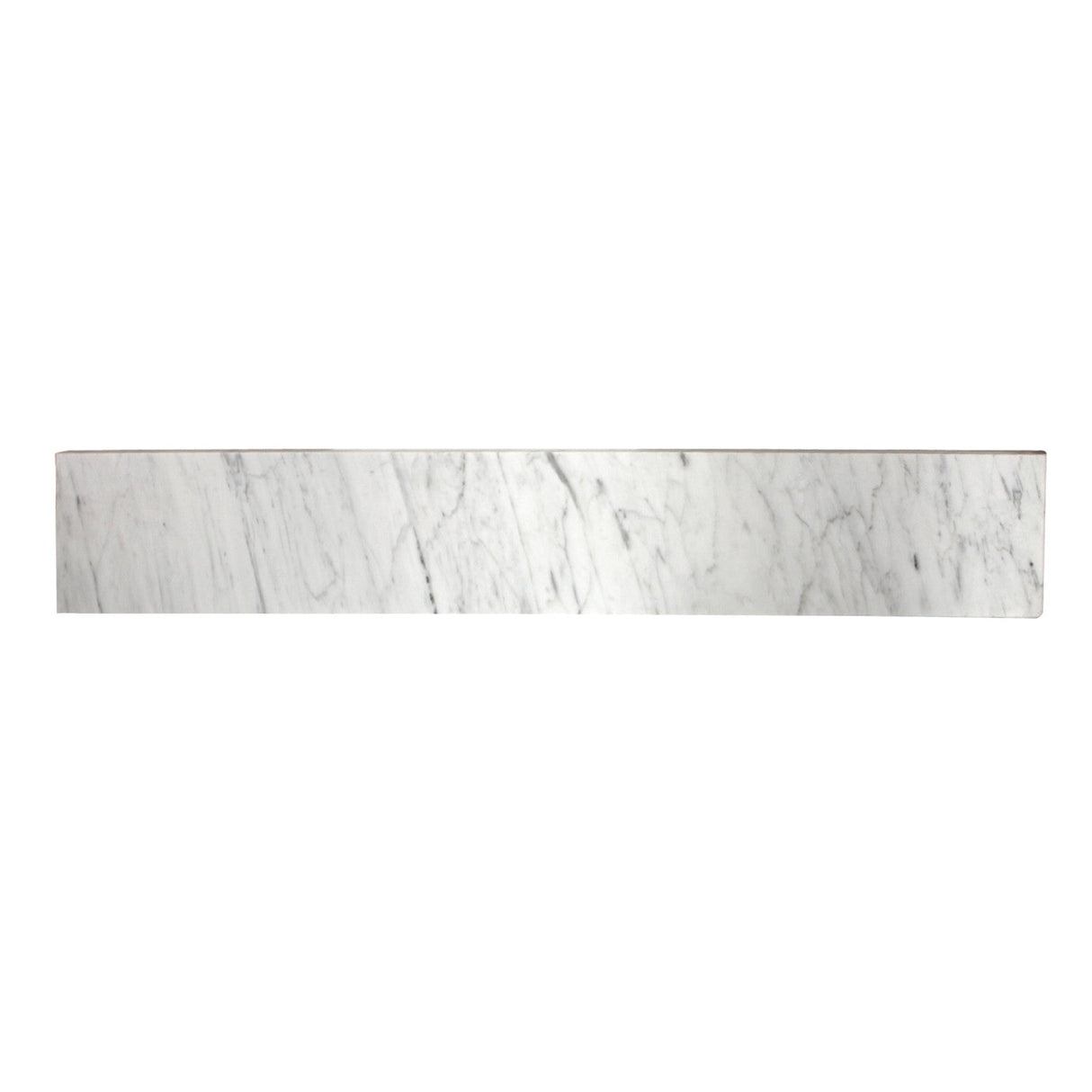 Templeton KVPB30MBS Marble Vanity Top Backsplash, Carrara White