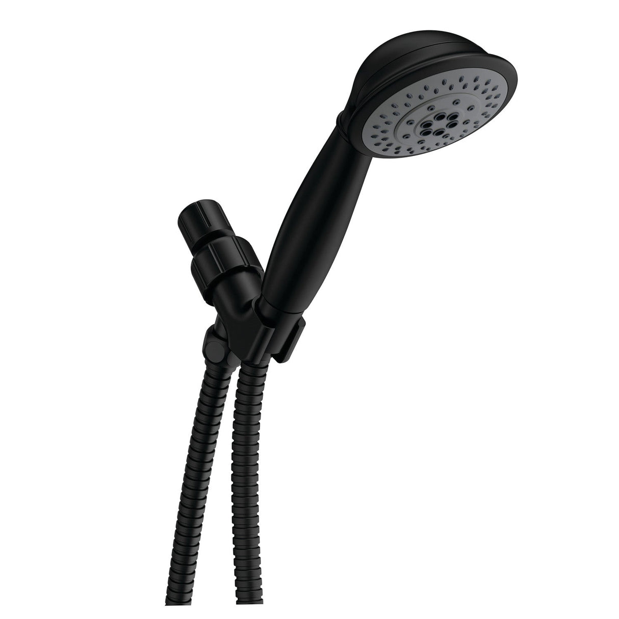 Vilbosch KX2520B 5-Function Hand Shower Set with Stainless Steel Hose, Matte Black