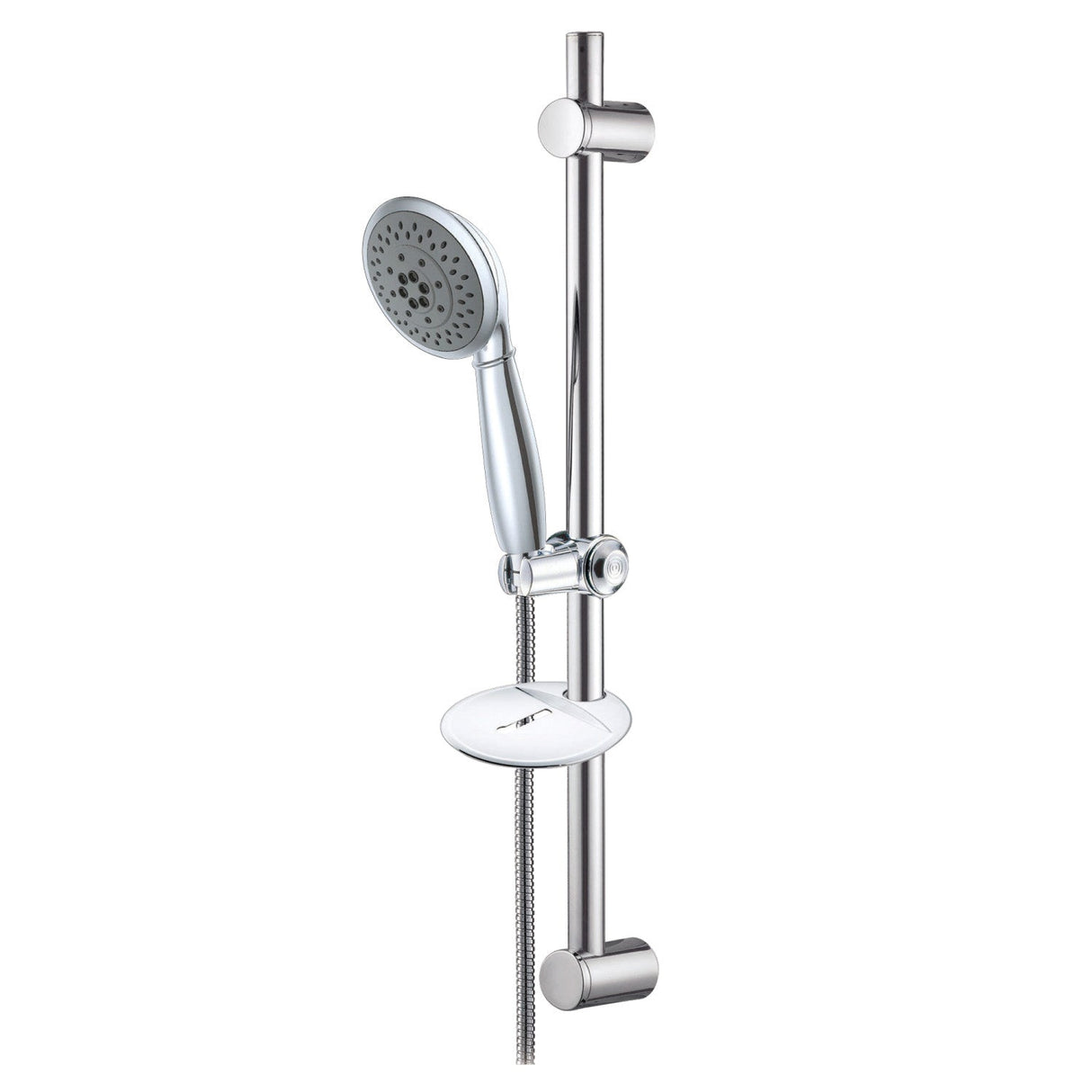 Shower Scape KX2522SBB 5-Function Hand Shower Set with Slide Bar Kit, Polished Chrome