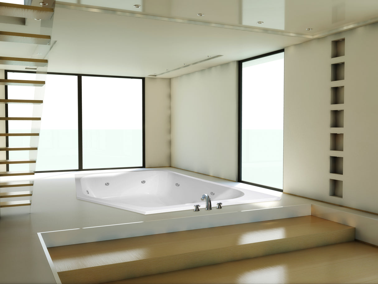 Hydro Systems KAT6969AWP-WHI KATARINA 6969 AC W/WHIRLPOOL SYSTEM-WHITE