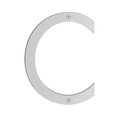 Smedbo Nordic House Letter C in Matt Grey